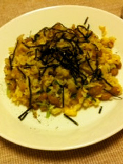 納豆とたくあんのチャーハン-レシピのメイン写真