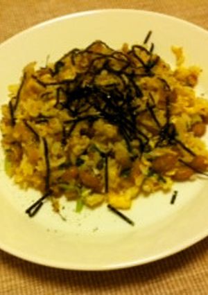 納豆とたくあんのチャーハン-レシピのメイン写真