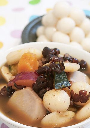 懐かしい母の味♡お月見だんご*ぜんざい-レシピのメイン写真