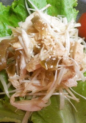 蒸し鶏とザーサイの和え物-レシピのメイン写真