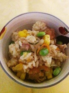 残り物から揚げで炊き込みご飯-レシピのメイン写真
