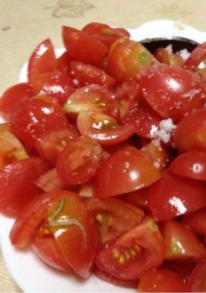 トマトの砂糖和え-レシピのメイン写真