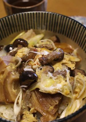 きのこと車麩の玉子丼-レシピのメイン写真