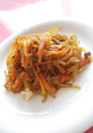 しらたきで簡単ヘルシー♡ソース焼きそば-レシピのメイン写真