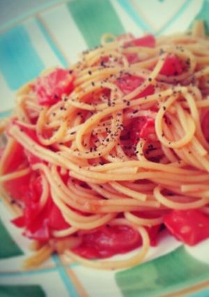 簡単!あっさりトマトパスタ-レシピのメイン写真