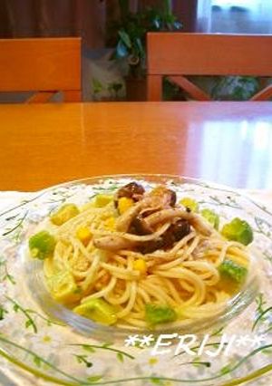 アボカドとツナときのこの冷製パスタ～♪♪-レシピのメイン写真