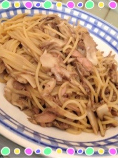 ツナと舞茸のバター醤油パスタ 簡単-レシピのメイン写真