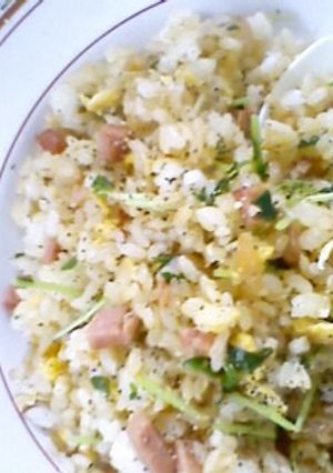 豆苗とポークのチャーハン-レシピのメイン写真