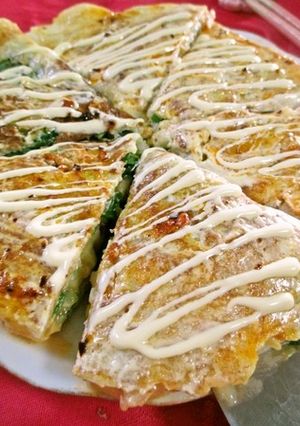 肉なしでも満足な✿韓国風お好み焼き-レシピのメイン写真