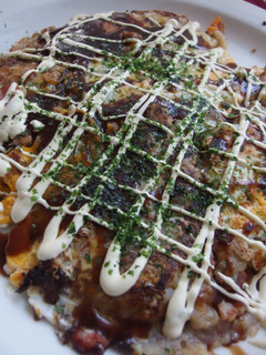 冷凍チャーハンで焼くお好み焼き-レシピのメイン写真
