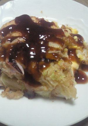 すじコンモドキでお好み焼き-レシピのメイン写真
