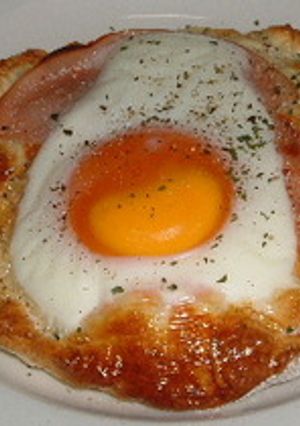 ハムエッグパン-レシピのメイン写真