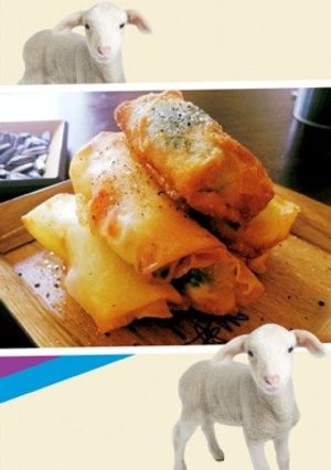 海老大葉チーズのおつまみ春巻き-レシピのメイン写真