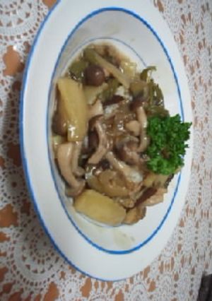 秋野菜とキノコの秋あんかけ丼-レシピのメイン写真