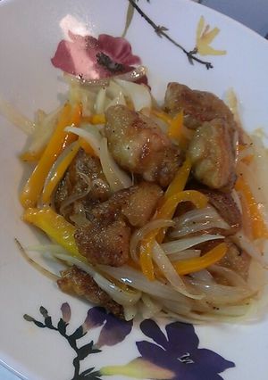 パプリカと鶏肉and香味ペースト-レシピのメイン写真