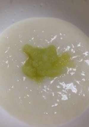 離乳食 キャベツのミルクおかゆ-レシピのメイン写真