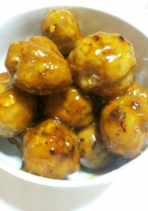 肉団子の甘酢あんからめ♪-レシピのメイン写真