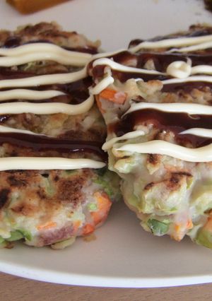 我が家の野菜たっぷりお好み焼き-レシピのメイン写真