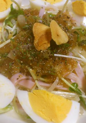 簡単♪玉ねぎドレッシングの玉ねぎサラダ-レシピのメイン写真