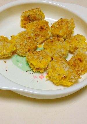 離乳食　かぼちゃとおからのコロッケ風-レシピのメイン写真