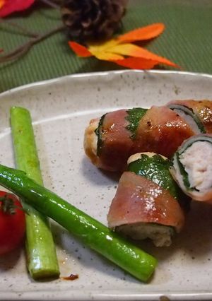 ささみと大葉のベーコン巻☆旨炒め-レシピのメイン写真