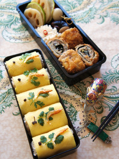 エスニックオレンジとんかつ風肉巻き弁当-レシピのメイン写真