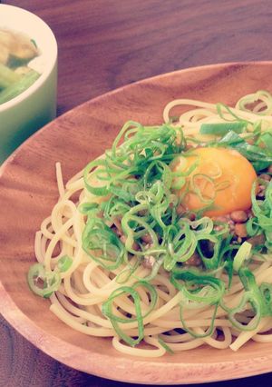 あっさり納豆ポン酢パスタ-レシピのメイン写真