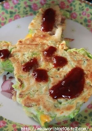見た目勝負のデコするお好み焼き-レシピのメイン写真