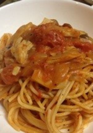 トマトクリームパスタ-レシピのメイン写真