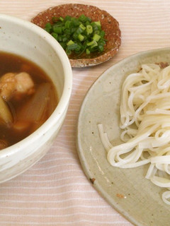 鶏肉と焼きねぎで簡単つけ汁-レシピのメイン写真