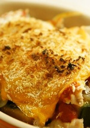 南瓜のチーズトマトグリル-レシピのメイン写真