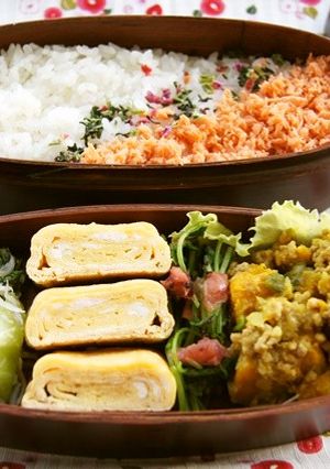 かぼちゃのドライカレー風。のお弁当-レシピのメイン写真