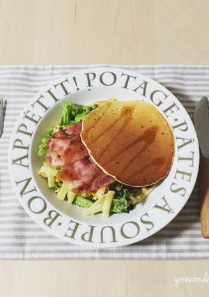 ベーコンメイプルパンケーキ-レシピのメイン写真