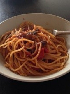 【シンプルパスタ】秋刀魚ナスパスタ-レシピのメイン写真