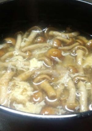 簡単なめこ卵スープ-レシピのメイン写真