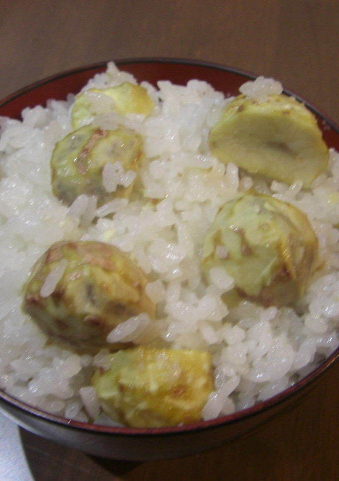 旬の栗で「栗ご飯」-レシピのメイン写真