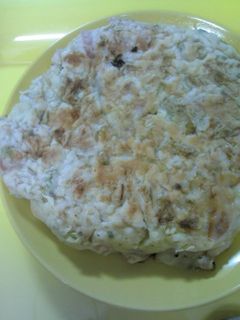 パんケーキ風。チーズとりんごのお好み焼き-レシピのメイン写真