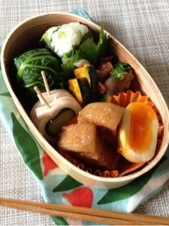 信州味噌de豚の角煮弁当(圧力鍋で時短)-レシピのメイン写真
