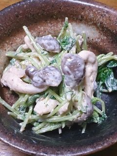 豆苗のわさびマヨネーズ和え-レシピのメイン写真