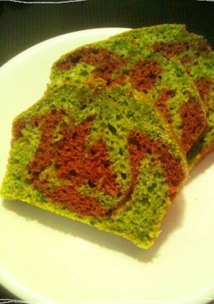 ほうれん草マーブルパウンドケーキ-レシピのメイン写真