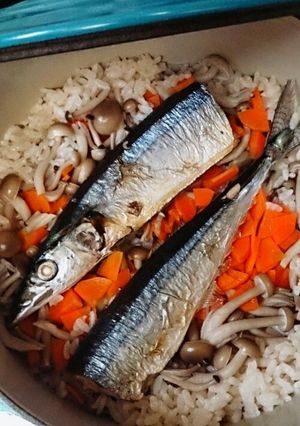 さんまの炊き込みご飯-レシピのメイン写真
