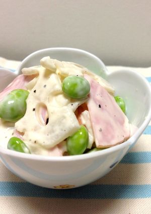 ☆シャキシャキ蓮根とハムのマヨサラダ☆-レシピのメイン写真