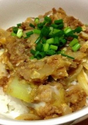 給料日前に!!おからの卵とじ丼〜❤-レシピのメイン写真