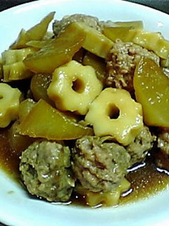 圧力鍋で☆大根と肉団子の煮物-レシピのメイン写真