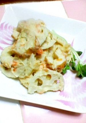 超簡単大人のれんこん＆じゃがサラダ-レシピのメイン写真