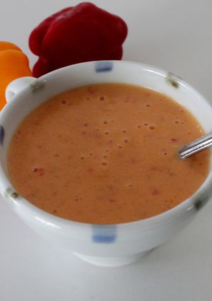 麦ご飯・パプリカ・バナナ・スムージー-レシピのメイン写真