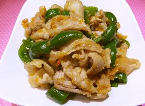 豚しゃぶ肉とピーマンのマヨカレー炒め☆-レシピのメイン写真