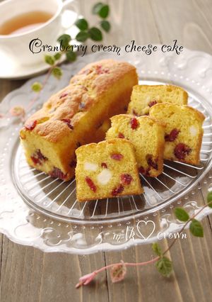 クランベリークリームチーズケーキ-レシピのメイン写真