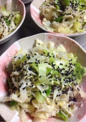 ゆでキャベツ★じゃこ和え-レシピのメイン写真
