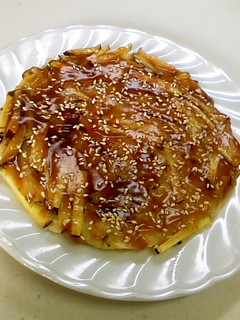さつま芋とリンゴのデザートお好み焼き-レシピのメイン写真